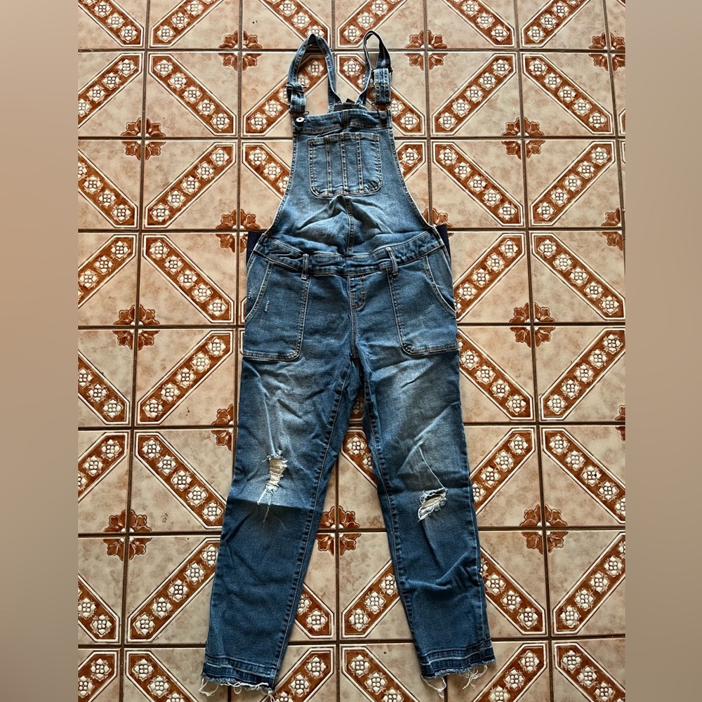 Denim Maternity Overalls